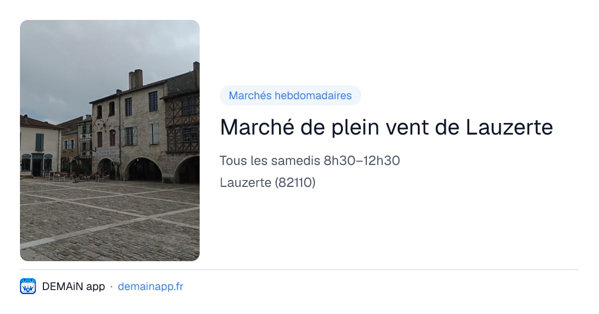Marché de plein vent de Lauzerte — Lauzerte