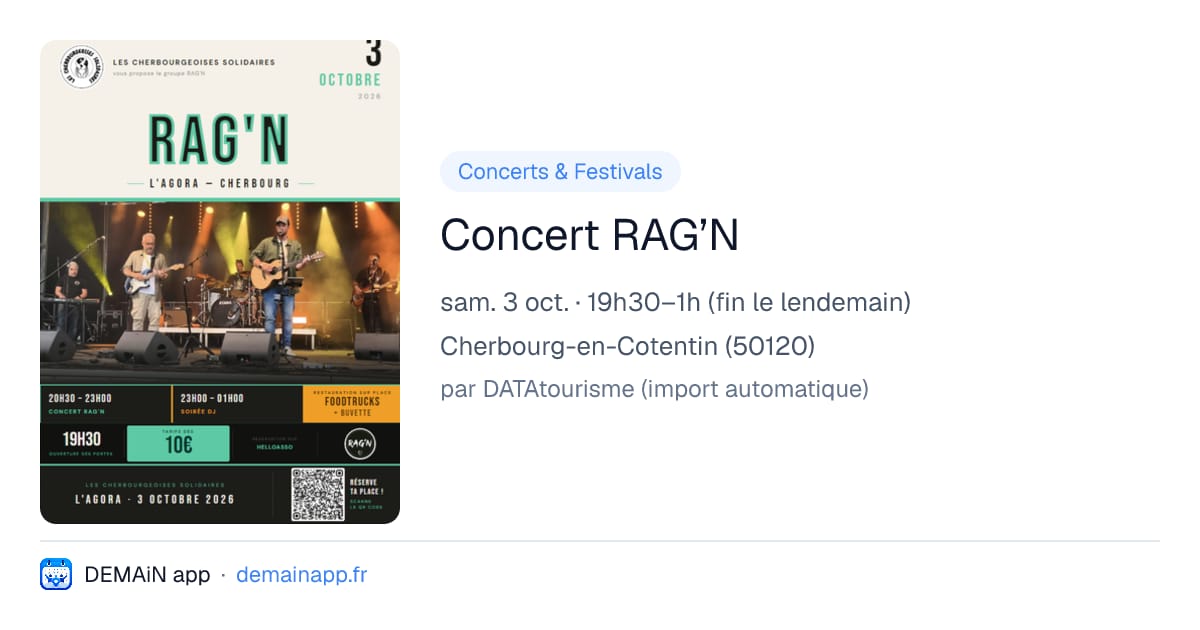 Concert RAG’N — Cherbourg-en-Cotentin