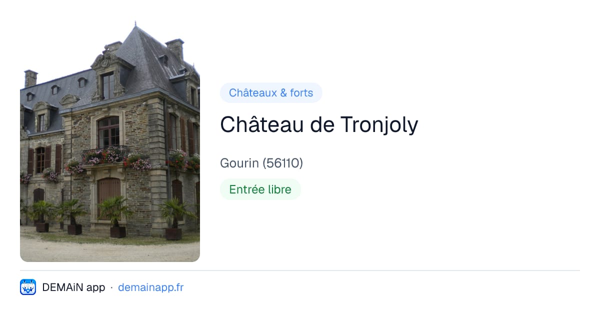 Château de Tronjoly — Gourin