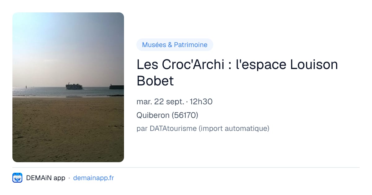 Les Croc'Archi : l'espace Louison Bobet — Quiberon