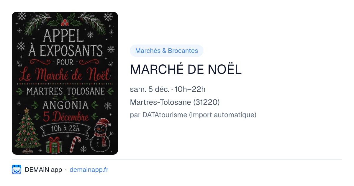 MARCHÉ DE NOËL — Martres-Tolosane