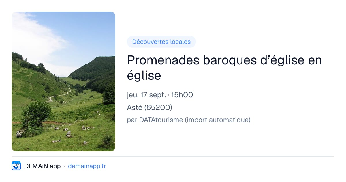 Promenades baroques d’église en église — Asté
