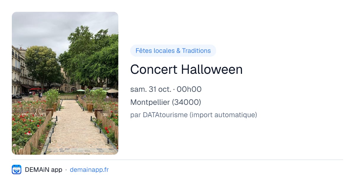 Concert Halloween — Montpellier