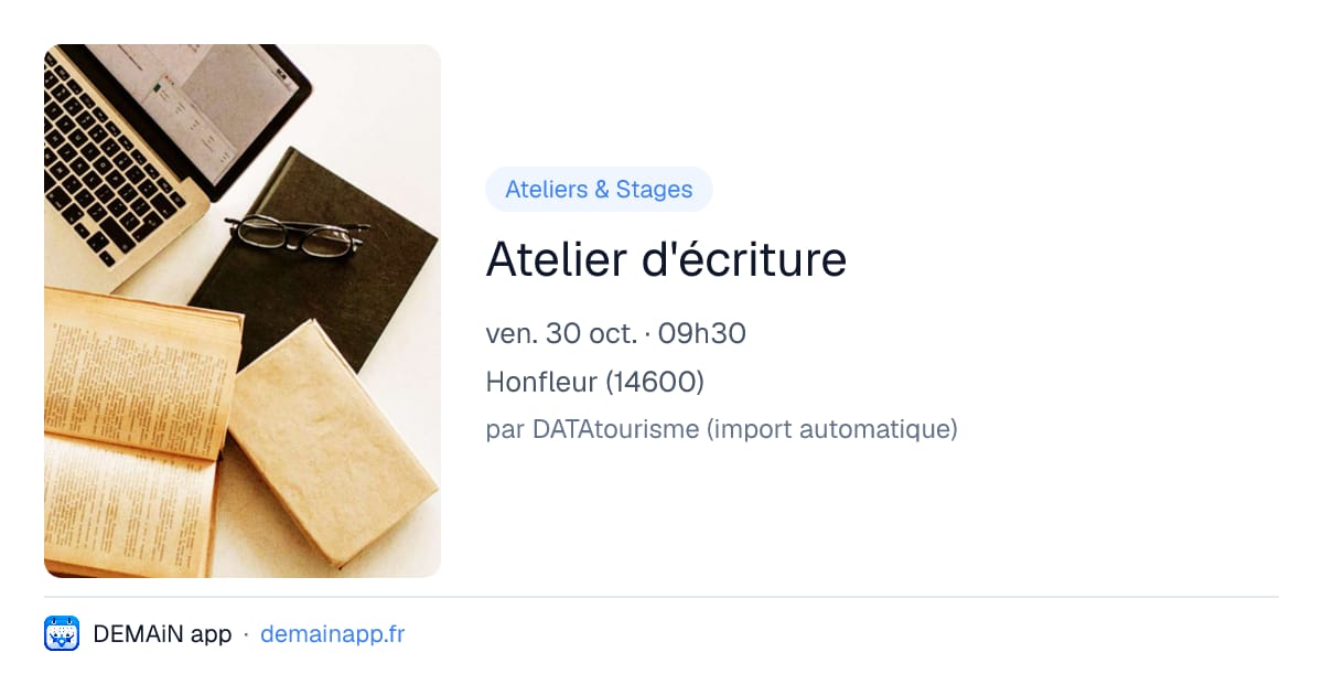 Atelier d'écriture — Honfleur
