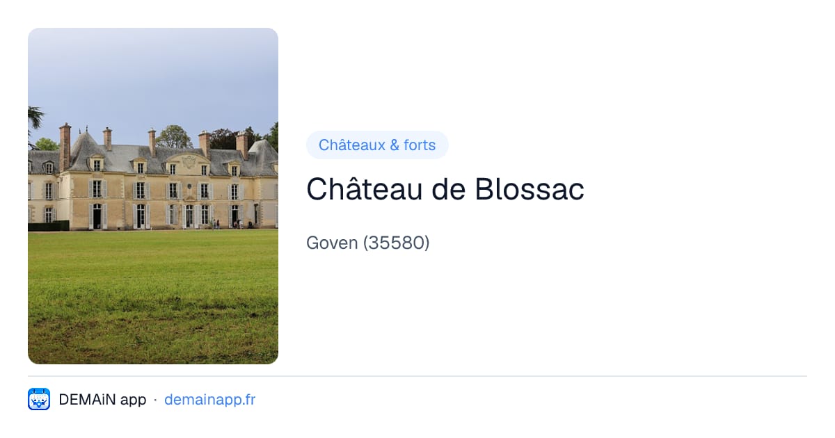 Château de Blossac — Goven