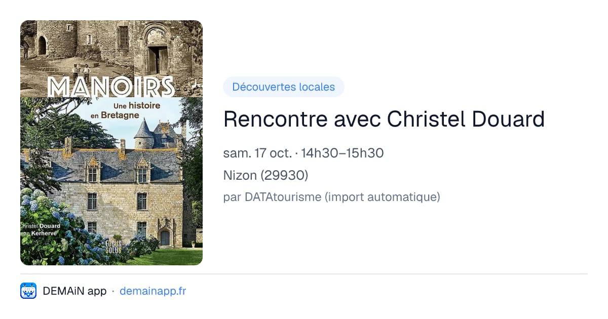 Rencontre avec Christel Douard — Nizon