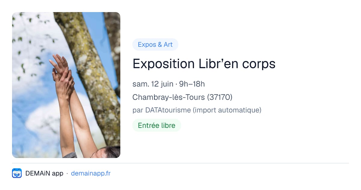 Exposition Libr’en corps — Chambray-lès-Tours