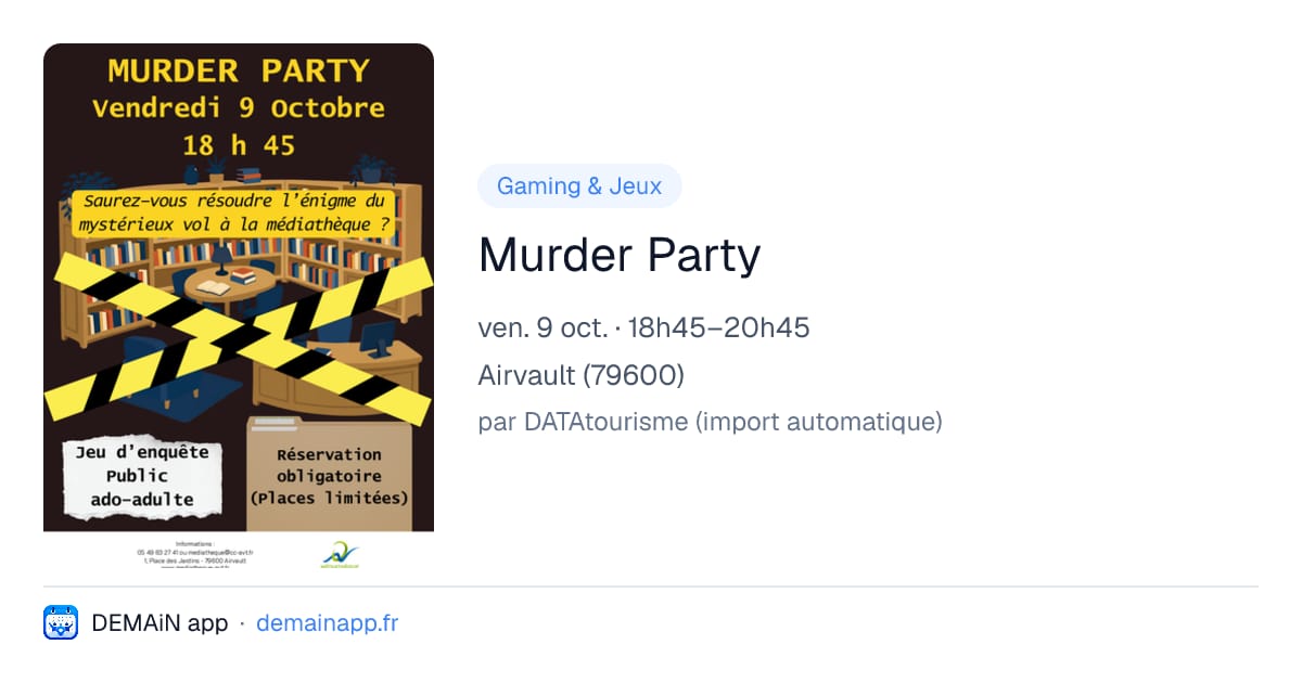 Murder Party — Airvault