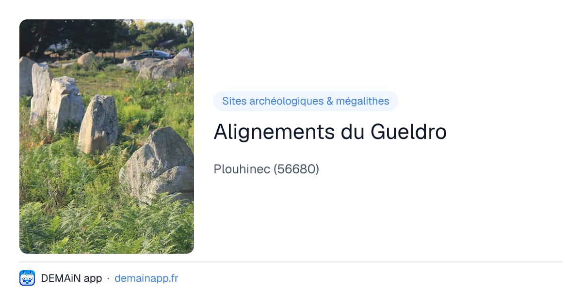 Alignements du Gueldro — Plouhinec