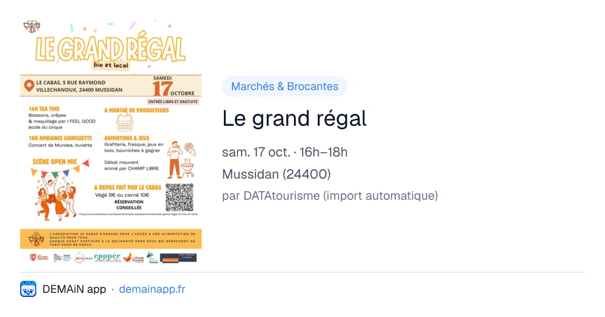 Le grand régal — Mussidan