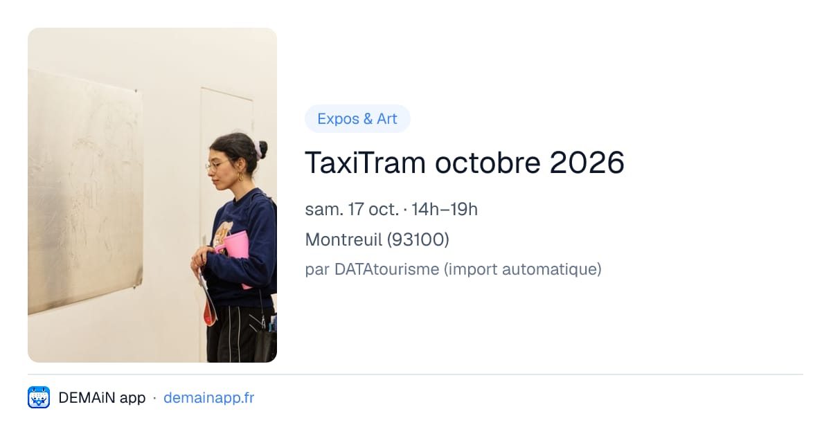 TaxiTram octobre 2026 — Montreuil