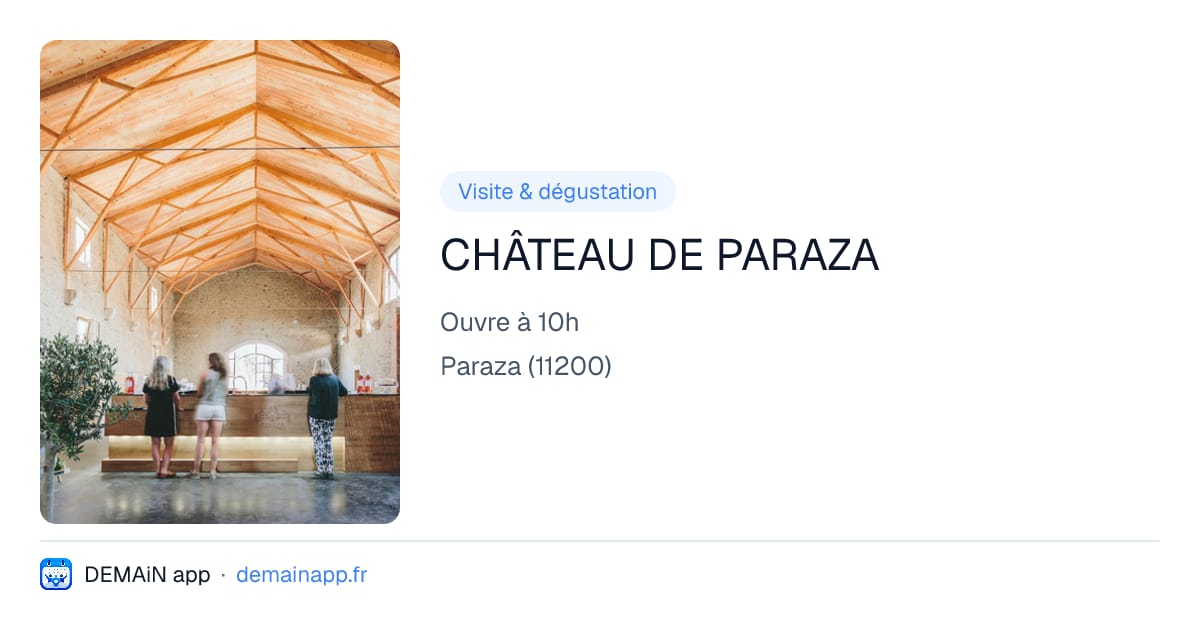 CHÂTEAU DE PARAZA — Paraza