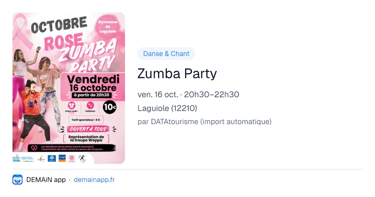Zumba Party — Laguiole