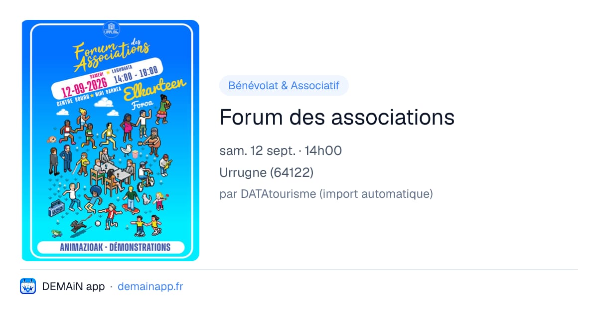 Forum des associations — Urrugne