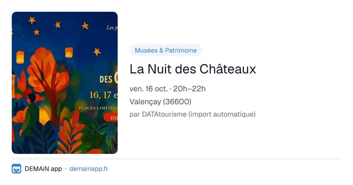 La Nuit des Châteaux — Valençay