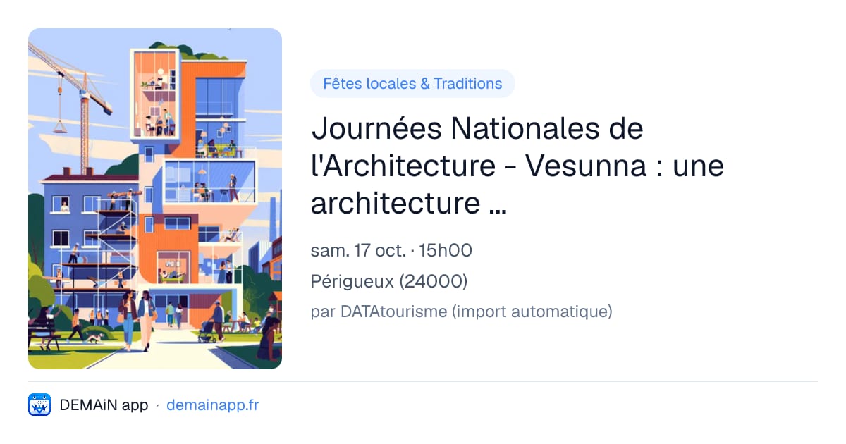 Journées Nationales de l'Architecture - Vesunna : une architecture contemporaine remarquable signée Jean Nouvel — Périgueux