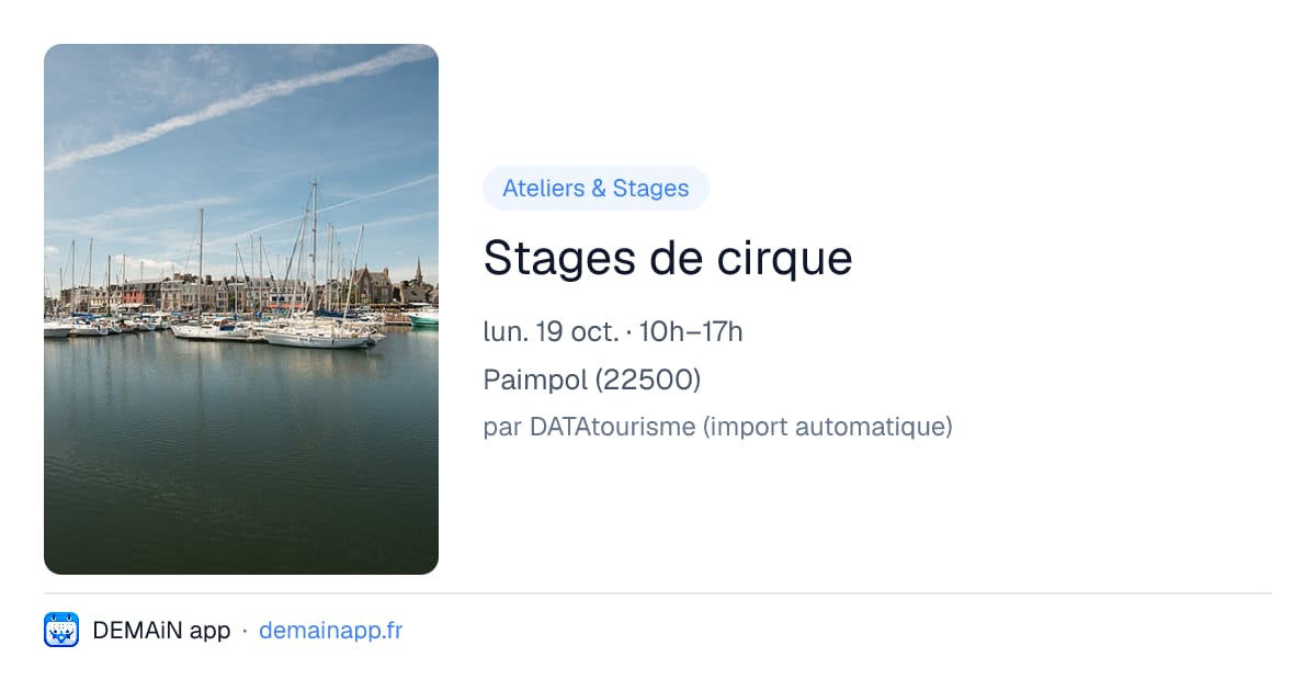 Stages de cirque — Paimpol