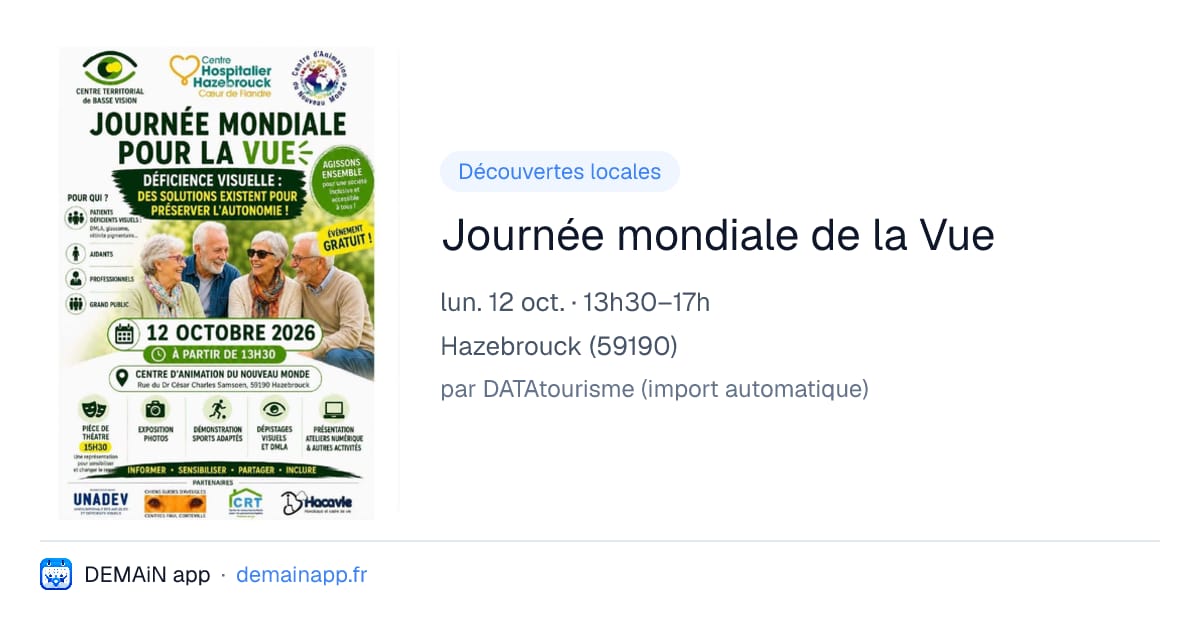 Journée mondiale de la Vue — Hazebrouck