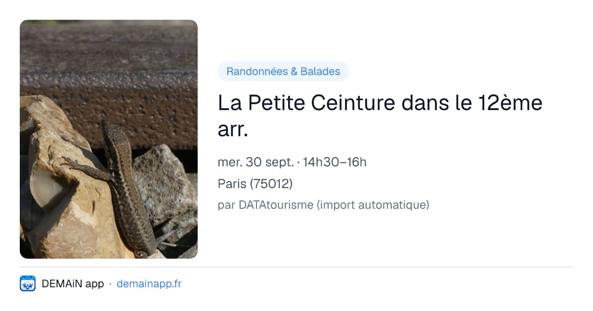 La Petite Ceinture dans le 12ème arr. — Paris