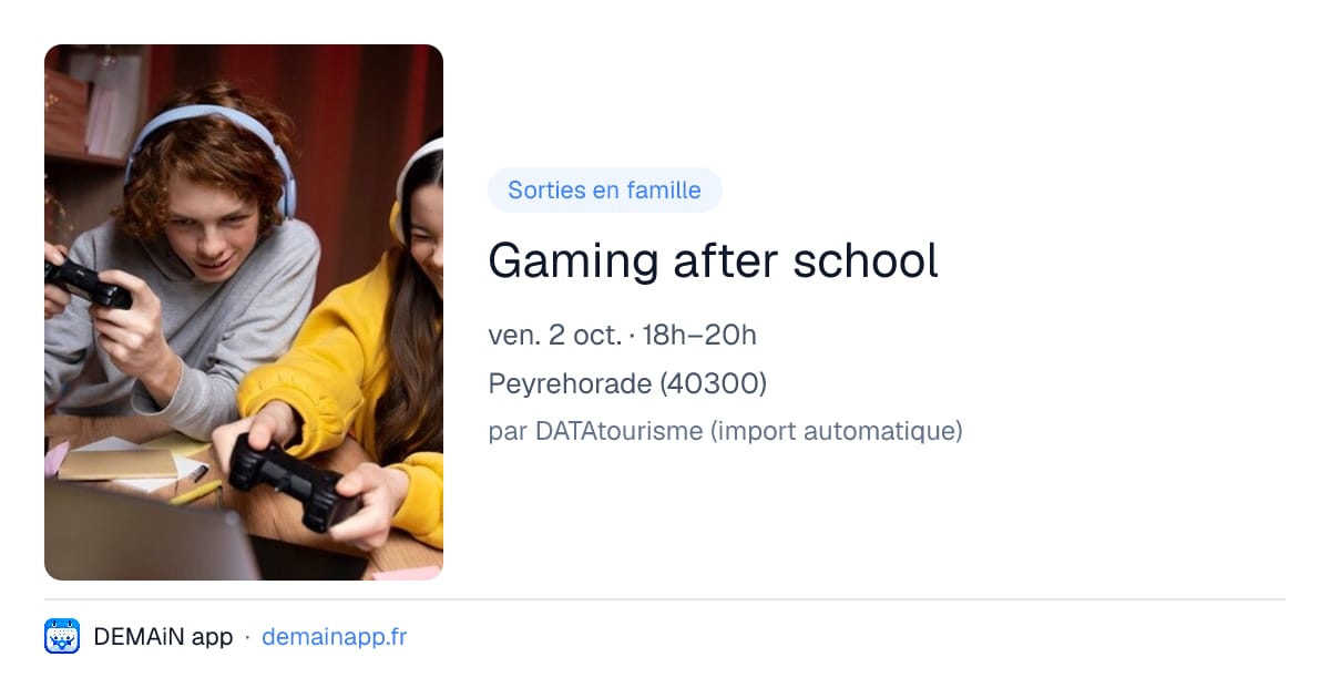Gaming after school — Peyrehorade