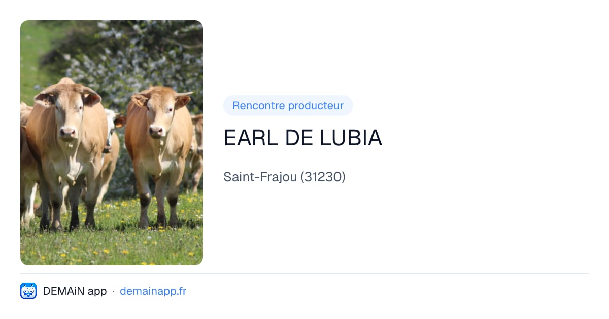 EARL DE LUBIA — Saint-Frajou