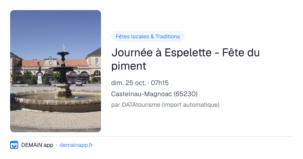 Journée à Espelette - Fête du piment — Castelnau-Magnoac