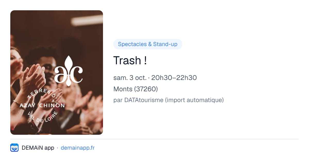 Trash ! — Monts