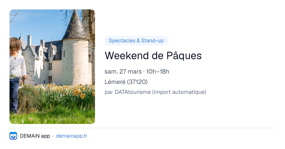 Weekend de Pâques — Lémeré
