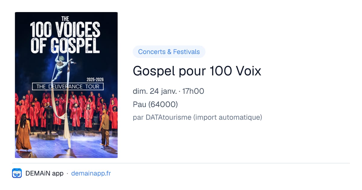 Gospel pour 100 Voix — Pau