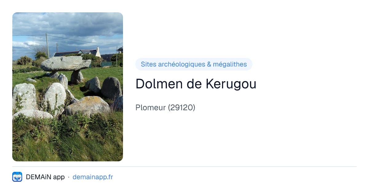Dolmen de Kerugou — Plomeur