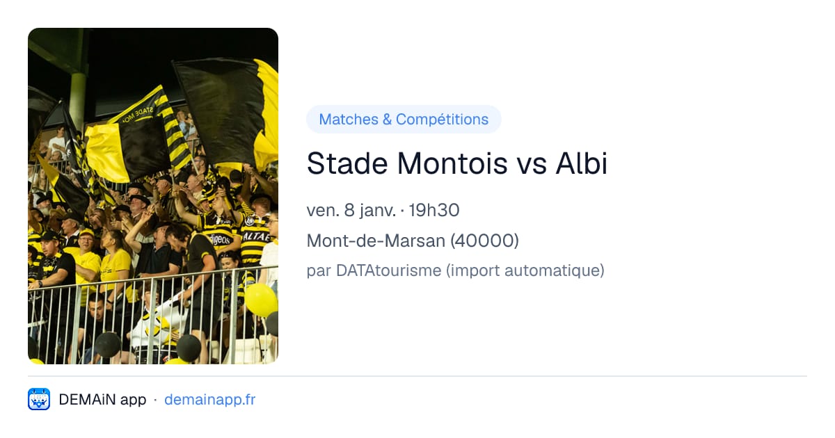 Stade Montois vs Albi — Mont-de-Marsan
