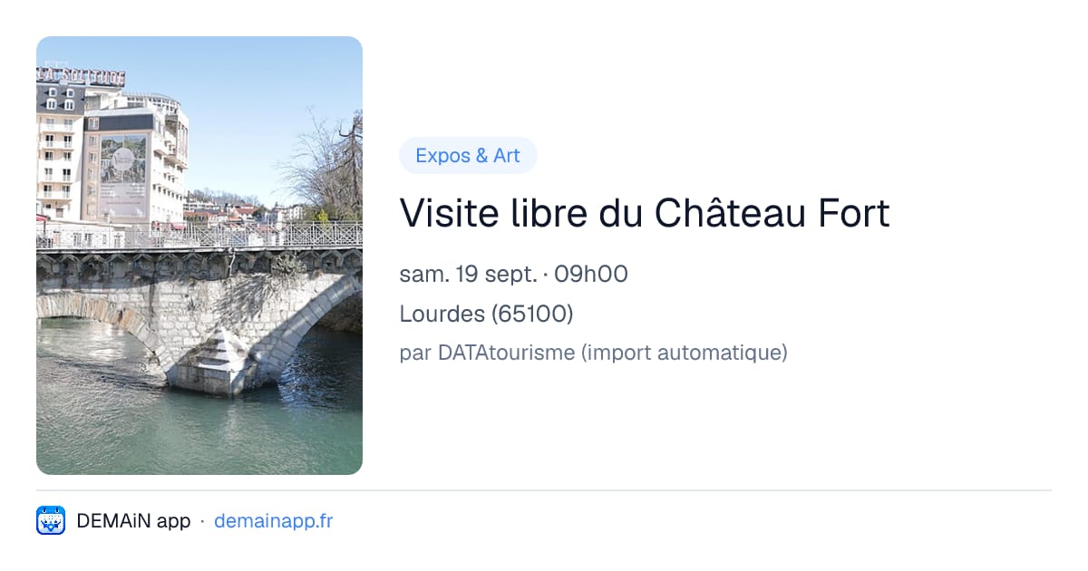 Visite libre du Château Fort — Lourdes