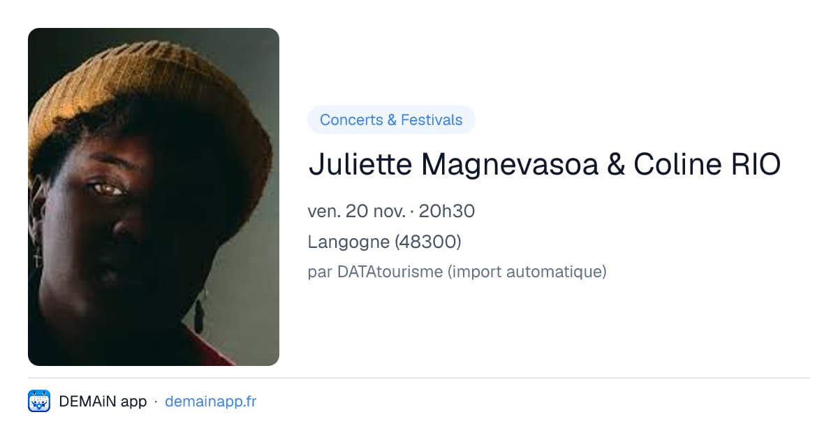 Juliette Magnevasoa & Coline RIO — Langogne