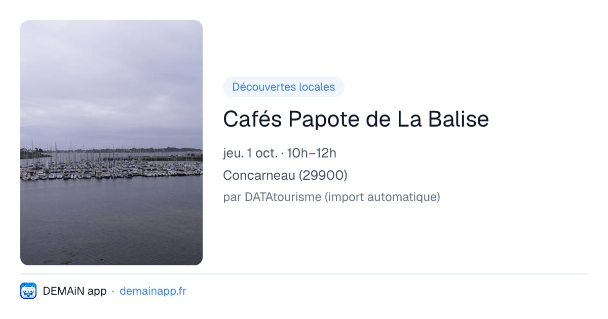 Cafés Papote de La Balise — Concarneau