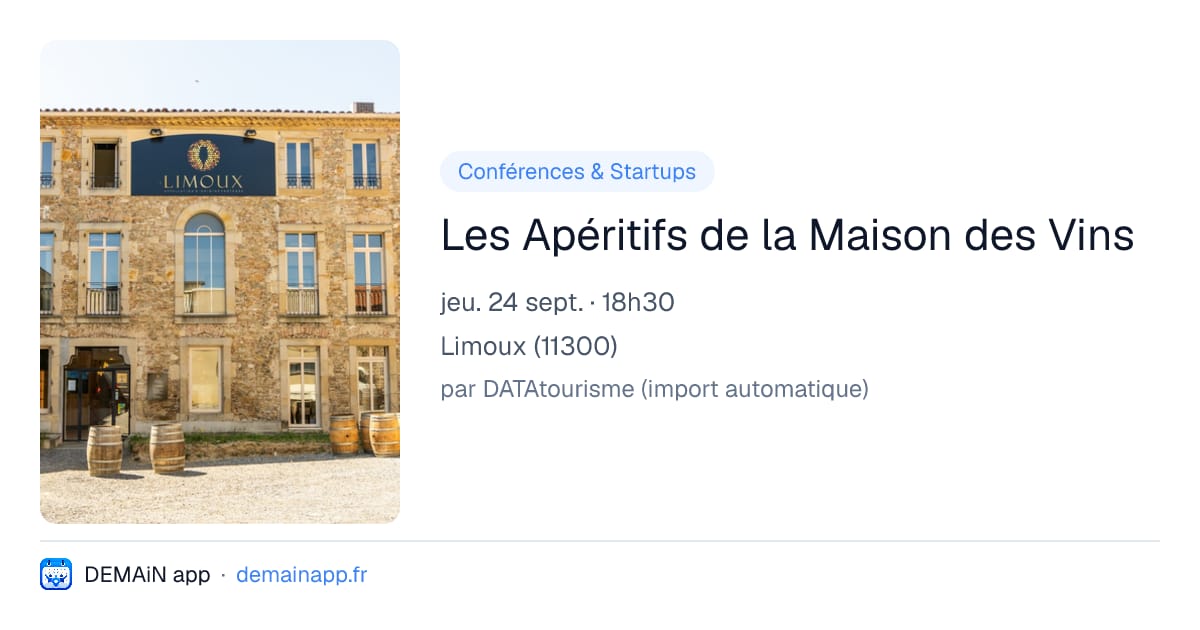 Les Apéritifs de la Maison des Vins — Limoux