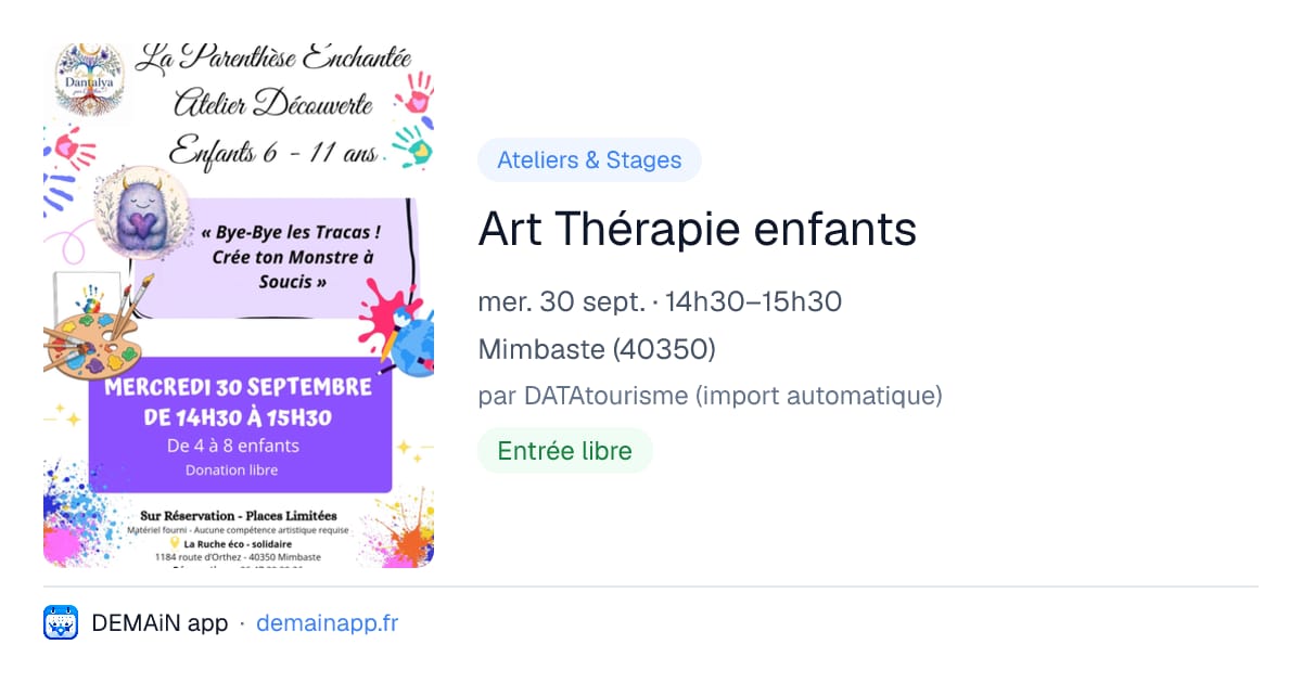 Art Thérapie enfants — Mimbaste