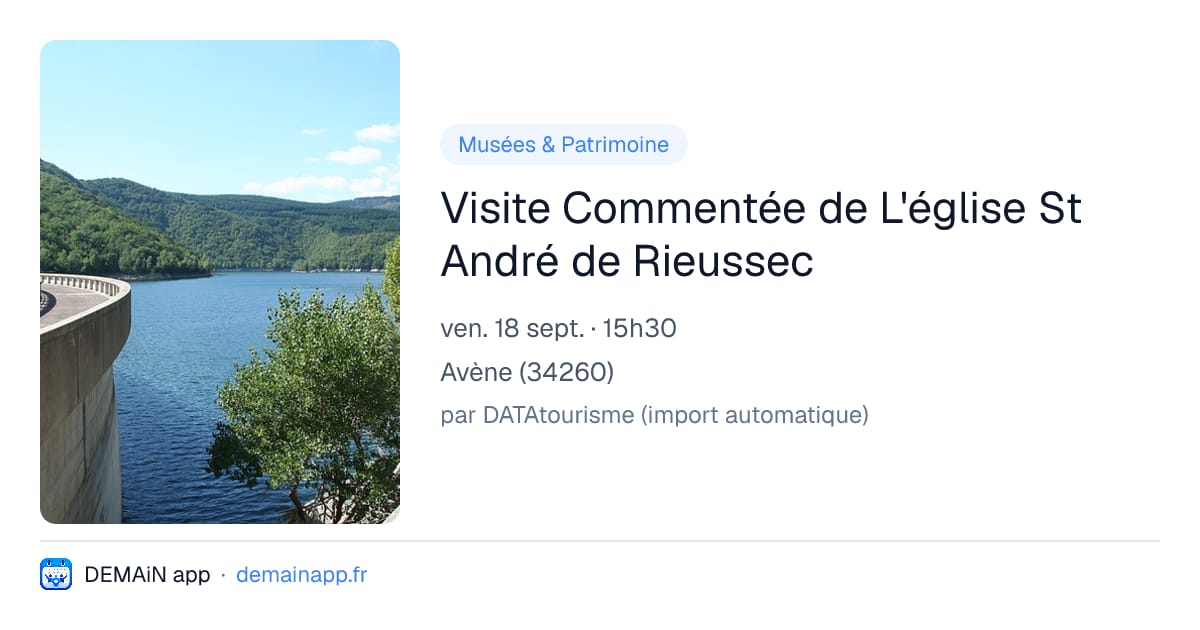 Visite Commentée de L'église St André de Rieussec — Avène
