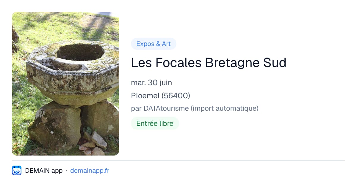 Les Focales Bretagne Sud — Ploemel