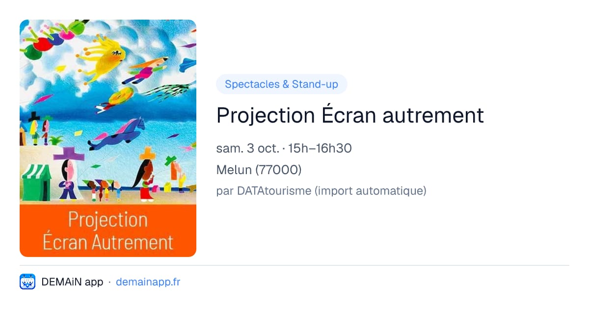 Projection Écran autrement — Melun