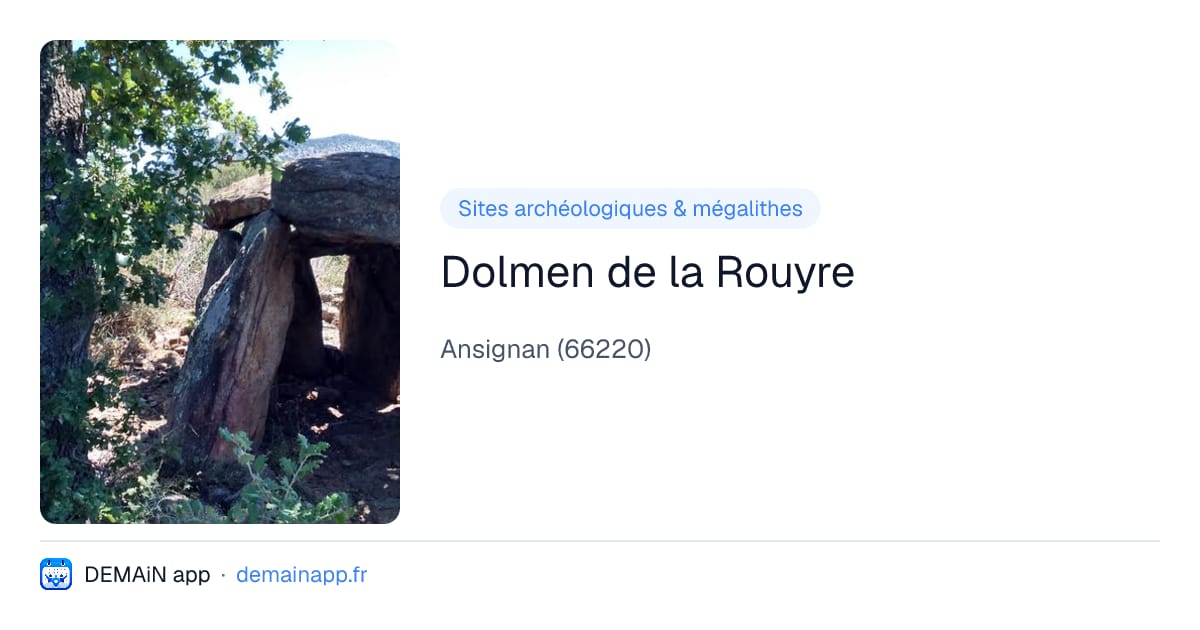 Dolmen de la Rouyre — Ansignan