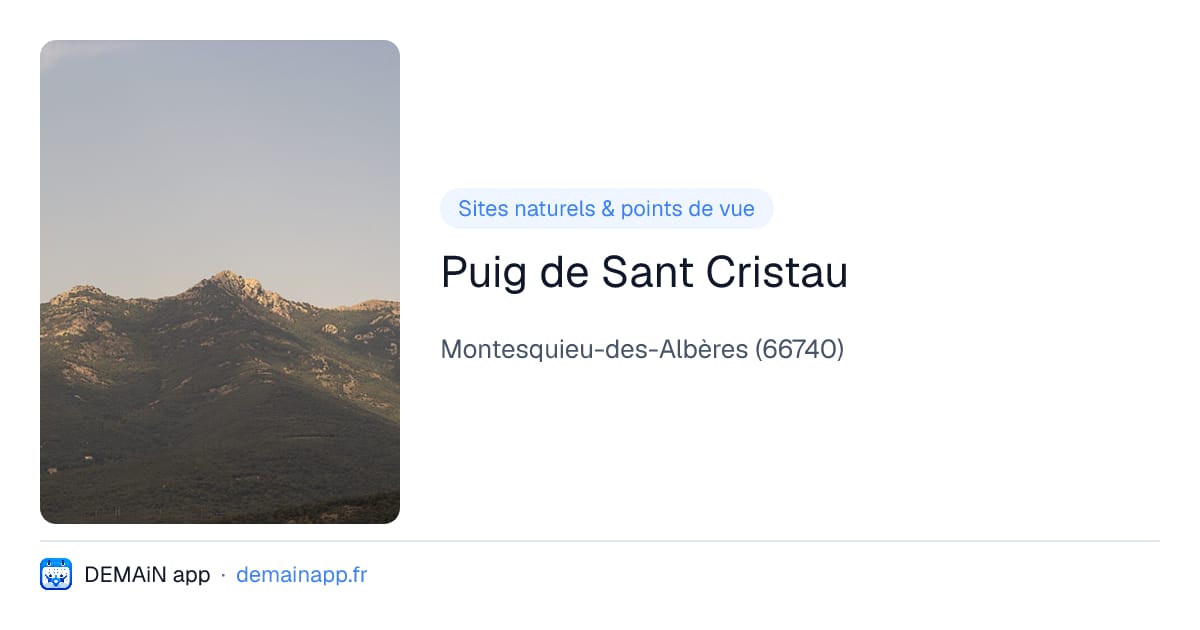 Puig de Sant Cristau — Montesquieu-des-Albères