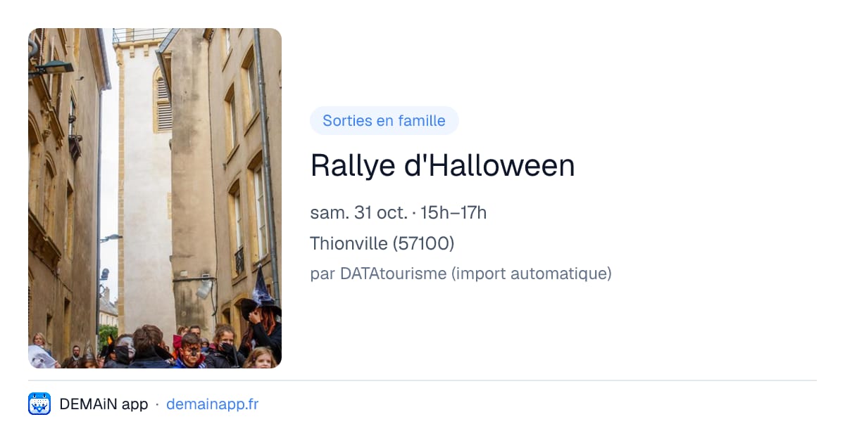 Rallye d'Halloween — Thionville