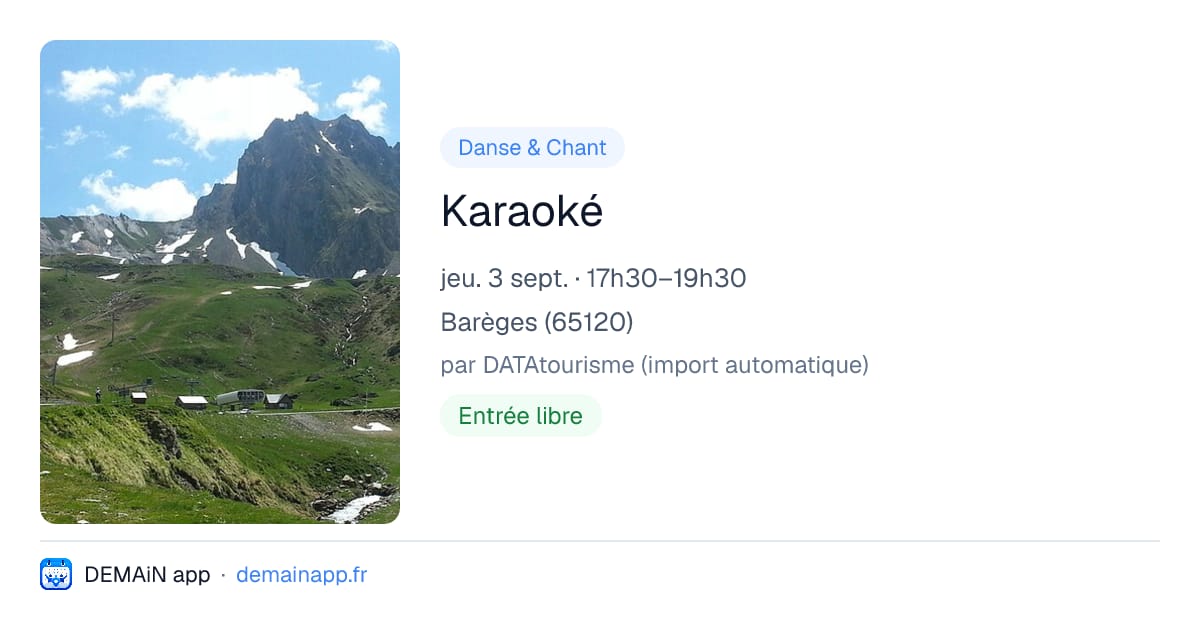 Karaoké — Barèges