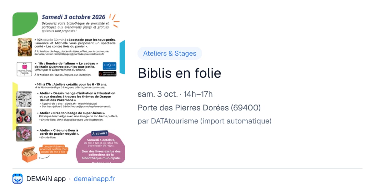 Biblis en folie — Porte des Pierres Dorées