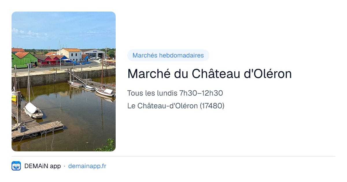 Marché du Château d'Oléron — Le Château-d'Oléron