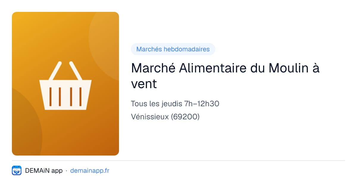 Marché Alimentaire du Moulin à vent — Vénissieux