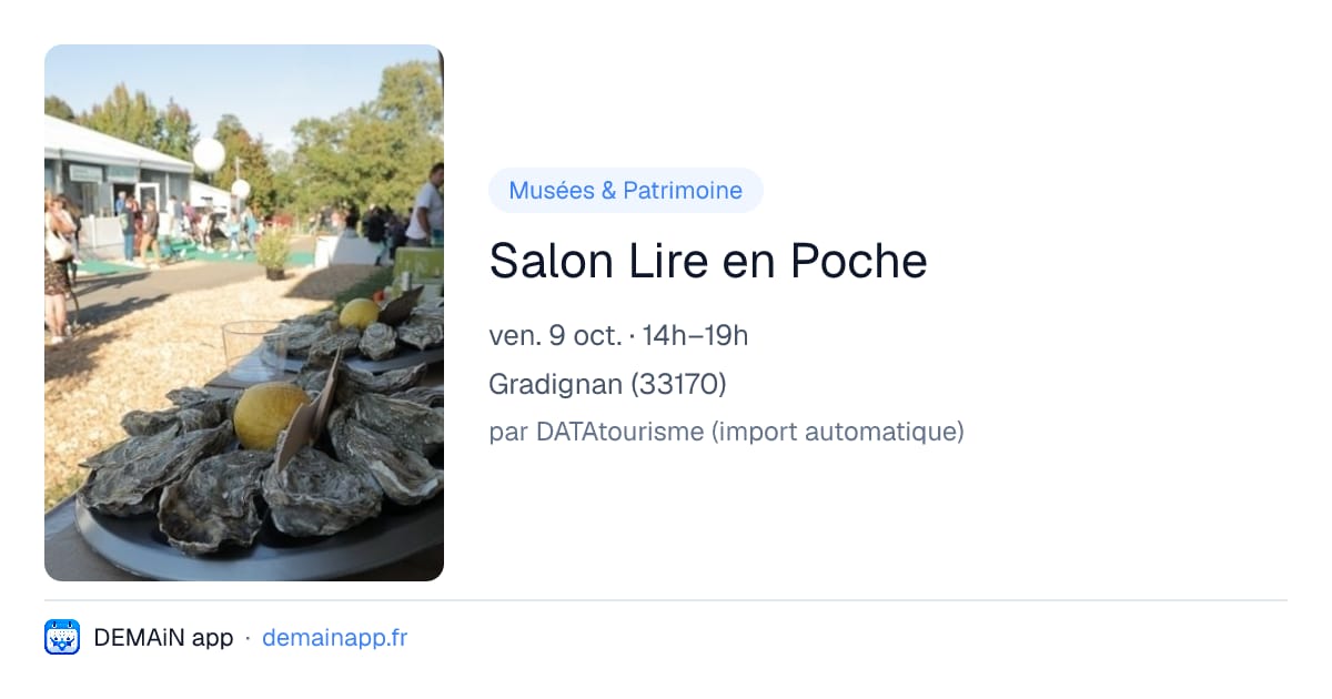 Salon Lire en Poche — Gradignan