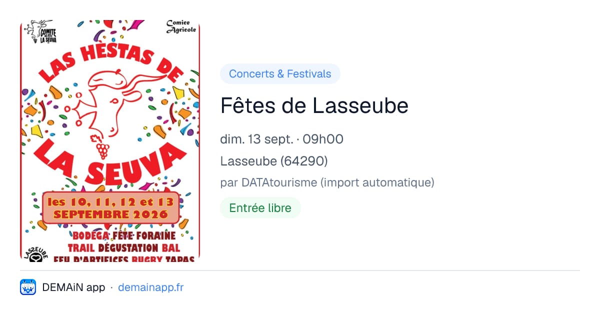 Fêtes de Lasseube — Lasseube