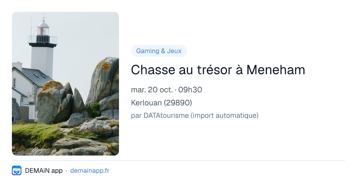 Chasse au trésor à Meneham — Kerlouan