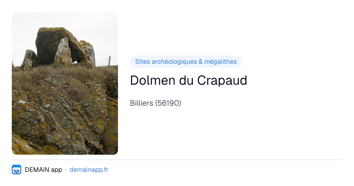 Dolmen du Crapaud — Billiers